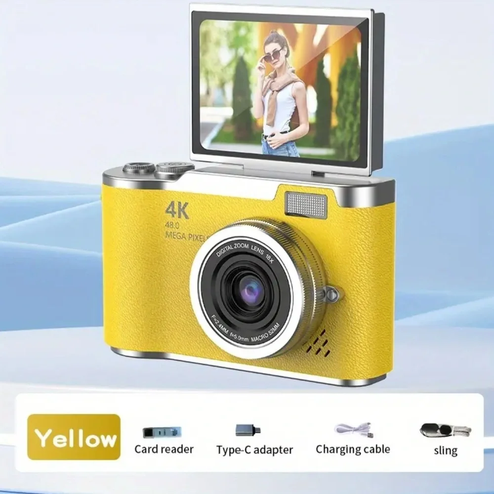 Purple 4K Digital Camera w/ Memory Card